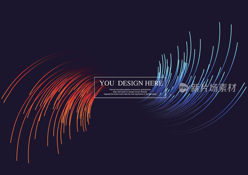 Lines composed of glowing backgrounds，vector background